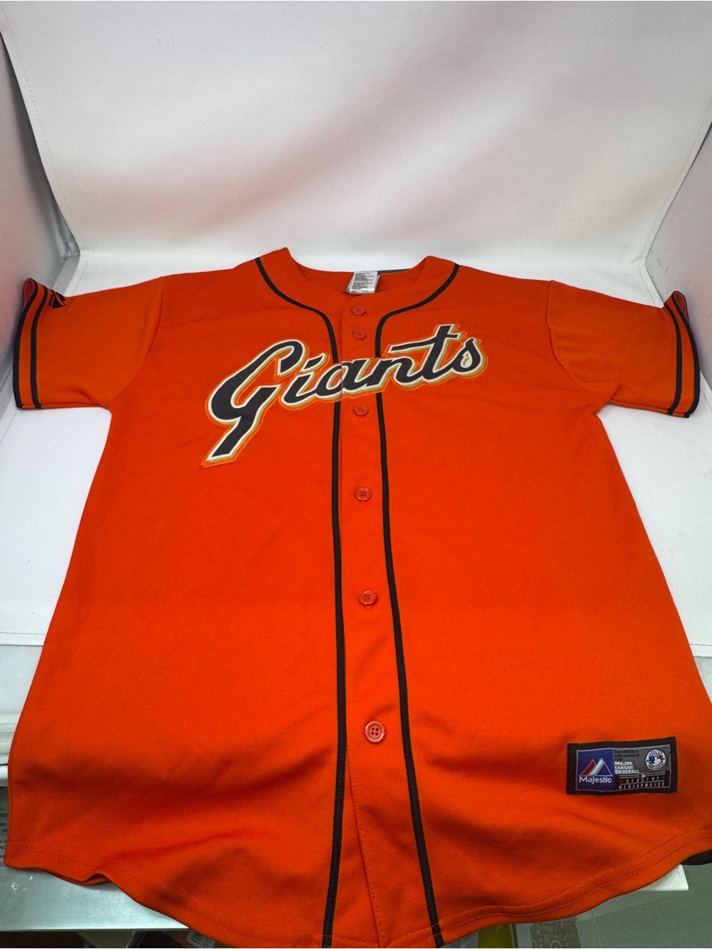 Majestic Buster Posey #28 San Francisco Giants Youth Cool Base Jersey XL 18-20